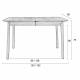 Table à Manger Glimps Zuiver Table de Repas Extensible Bois Noir 76x80x120-162cm