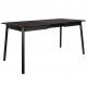Table à Manger Glimps Zuiver Table de Repas Extensible Bois Noir 76x80x120-162cm