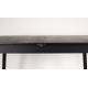 Table à Manger Glimps Zuiver Table de Repas Extensible Bois Noir 76x80x120-162cm