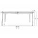 Table à Manger Glimps Zuiver Table de Repas Extensible Bois Couleur Naturelle 76x80x120-162cm