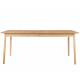 Table à Manger Glimps Zuiver Table de Repas Extensible Bois Couleur Naturelle 76x80x120-162cm