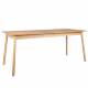 Table à Manger Glimps Zuiver Table de Repas Extensible Bois Couleur Naturelle 76x80x120-162cm
