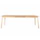 Table à Manger Glimps Zuiver Table de Repas Extensible Bois Couleur Naturelle 76x80x120-162cm