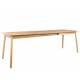 Table à Manger Glimps Zuiver Table de Repas Extensible Bois Couleur Naturelle 76x80x120-162cm
