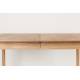 Table à Manger Glimps Zuiver Table de Repas Extensible Bois Couleur Naturelle 76x80x120-162cm