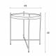Table d'Appoint Cupid Small Zuiver Table Basse Ronde Métal et Verre Noir 43x43x45cm