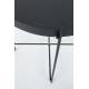 Table d'Appoint Cupid Small Zuiver Table Basse Ronde Métal et Verre Noir 43x43x45cm