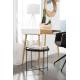 Table d'Appoint Cupid Small Zuiver Table Basse Ronde Métal et Verre Noir 43x43x45cm