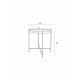 Table d'Appoint Cupid Small Zuiver Table Basse Ronde Métal et Verre Argent 43x43x45cm