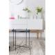 Table d'Appoint Cupid Small Zuiver Table Basse Ronde Métal et Verre Noir 43x43x45cm