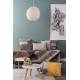 Table d'Appoint Cupid Small Marbre Zuiver Table Basse Ronde Métal Blanc 43x43x45cm