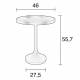 Table d'Appoint Jason Console Table Basse Zuiver Bois et Métal Noir 46x46x56cm