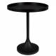 Table d'Appoint Jason Console Table Basse Zuiver Bois et Métal Noir 46x46x56cm