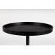 Table d'Appoint Jason Console Table Basse Zuiver Bois et Métal Noir 46x46x56cm