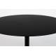 Bout de Canapé Rond Snow M Zuiver Console Table Basse d'Appoint Acier Noir 40x60x60cm