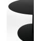 Bout de Canapé Rond Snow M Zuiver Console Table Basse d'Appoint Acier Noir 40x60x60cm