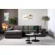 Bout de Canapé Rond Snow S Zuiver Console Sellette Table d'Appoint Acier Noir 35x35x45cm