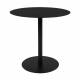 Bout de Canapé Rond Snow S Zuiver Console Sellette Table d'Appoint Acier Noir 35x35x45cm