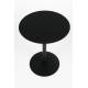 Bout de Canapé Rond Snow S Zuiver Console Sellette Table d'Appoint Acier Noir 35x35x45cm