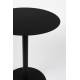 Bout de Canapé Rond Snow S Zuiver Console Sellette Table d'Appoint Acier Noir 35x35x45cm