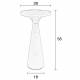 Bout de Canapé Floss Zuiver Guéridon Table d'Appoint Métal Noir 28x28x56cm