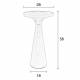 Bout de Canapé Floss Zuiver Guéridon Table d'Appoint Métal Gris 28x28x56cm
