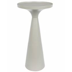 Bout de Canapé Floss Zuiver Guéridon Table d'Appoint Métal Gris 28x28x56cm