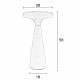 Bout de Canapé Floss Zuiver Guéridon Table d'Appoint Métal Blanc 28x28x56cm