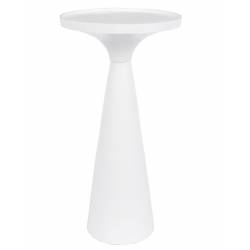 Bout de Canapé Floss Zuiver Guéridon Table d'Appoint Métal Blanc 28x28x56cm