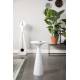 Bout de Canapé Floss Zuiver Guéridon Table d'Appoint Métal Blanc 28x28x56cm