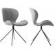 Lot de 2 Chaises Design OMG Zuiver Gris Clair en Tissu 51x56x80cm