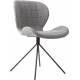 Lot de 2 Chaises Design OMG Zuiver Gris Clair en Tissu 51x56x80cm