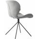 Lot de 2 Chaises Design OMG Zuiver Gris Clair en Tissu 51x56x80cm