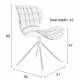 Lot de 2 Chaises Design OMG Zuiver Vert en Tissu 51x56x80cm
