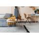 Lot de 2 Chaises Design OMG Zuiver Bleu en Tissu 51x56x80cm
