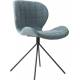 Lot de 2 Chaises Design OMG Zuiver Bleu en Tissu 51x56x80cm