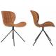 Lot de 2 Chaises Design OMG Zuiver Marron en Polyuréthane 51x56x80cm