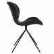 Lot de 2 Chaises Design OMG Zuiver Noir en Polyuréthane 51x56x80cm