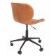 Chaise de Bureau Design OMG Zuiver Chaise Réglable Marron en Polyuréthane 65x65x88
