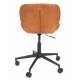Chaise de Bureau Design OMG Zuiver Chaise Réglable Marron en Polyuréthane 65x65x88