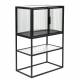 Armoire Boli Dutchbone Meuble de Rangement Placard Métal Gris 35x60x90cm