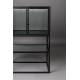 Armoire Boli Dutchbone Meuble de Rangement Placard Métal Gris 35x60x90cm