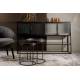 Buffet Haut Boli Dutchbone Vitrine Enfilade Industrielle 4 Portes 1 Etagère Métal Gris 38x90x150cm