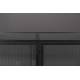 Buffet Haut Boli Dutchbone Vitrine Enfilade Industrielle 4 Portes 1 Etagère Métal Gris 38x90x150cm