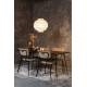 Suspension Ming Plafonnier Asiatique Luminaire à Suspendre en Tissu 50x50x170cm