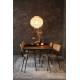 Suspension Ming Plafonnier Asiatique Luminaire à Suspendre en Tissu 50x50x170cm