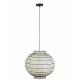 Suspension Ming Plafonnier Asiatique Luminaire à Suspendre en Tissu 50x50x170cm