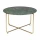 Table Basse Timpa Guéridon Woody Meuble d’Appoint Marbre Vert 40x70x70cm