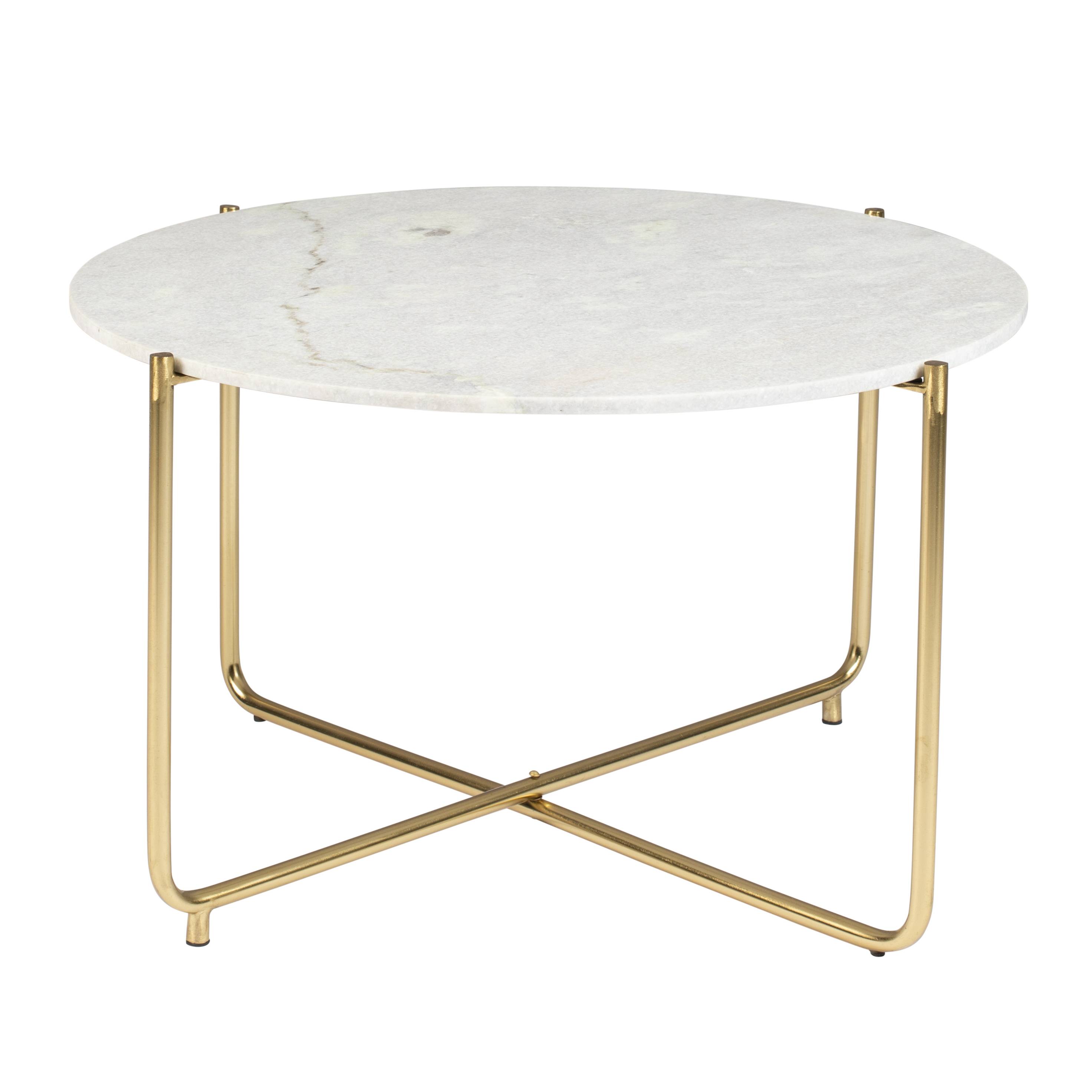 Table basse moderne salon table d'appoint chambre guéridon bout de canapé design structure acier noir plateau étagère aspect marbre blanc