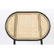 Chaise en Tissu et Rotin Spike Gris Zuiver Assise de Table Design 45,6x53,2x81,5cm